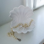 Förvaringsskål Shell 13 cm offwhite