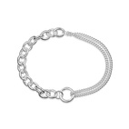 Armband Contrast silver