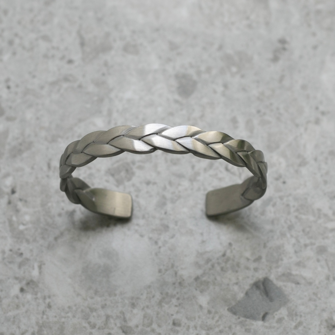 Armband Braid matt stål