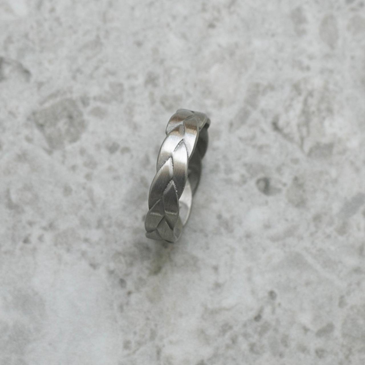 Ring Braid matt stål 21 mm