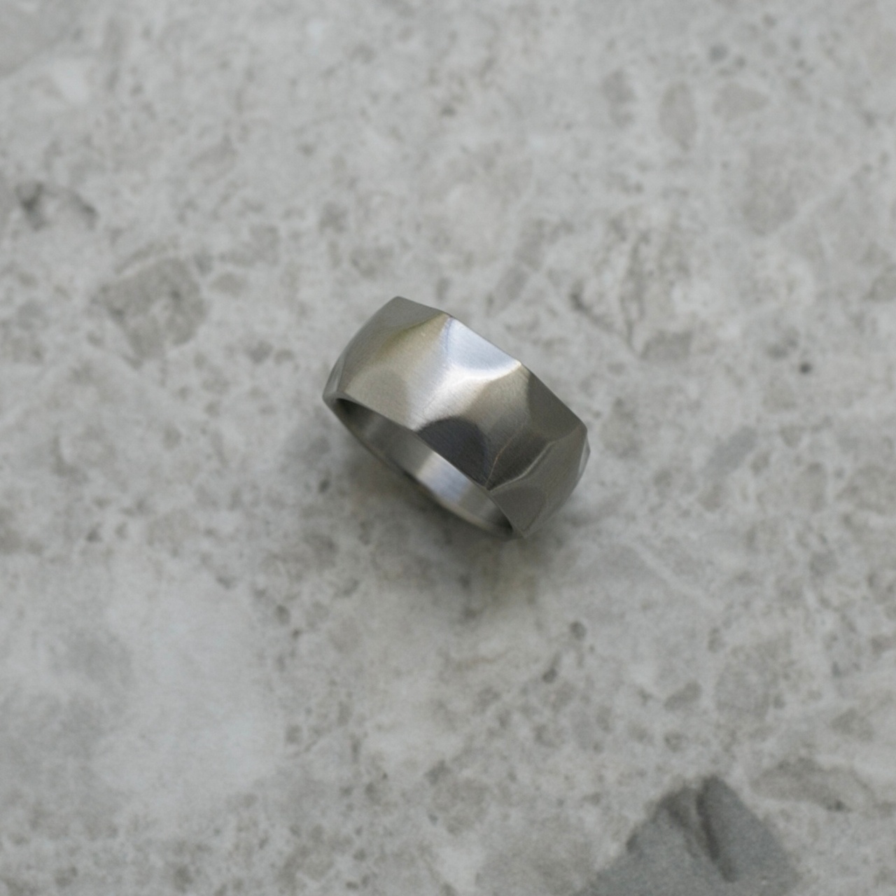 Ring Fasett matt steel