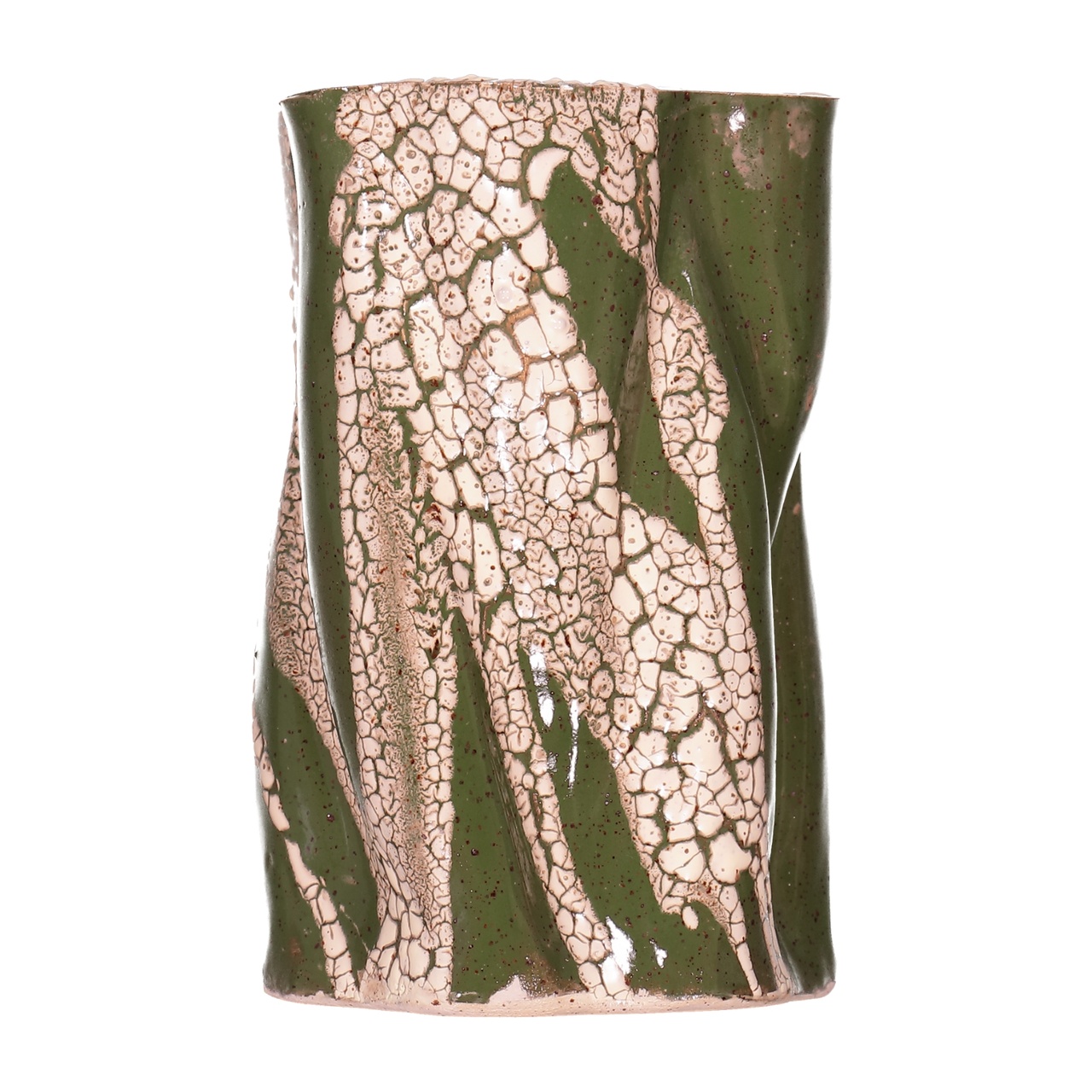 Vas Swirly 18,5 cm Grön