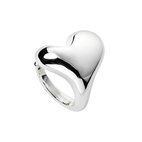 Ring Bolded Heart Silver