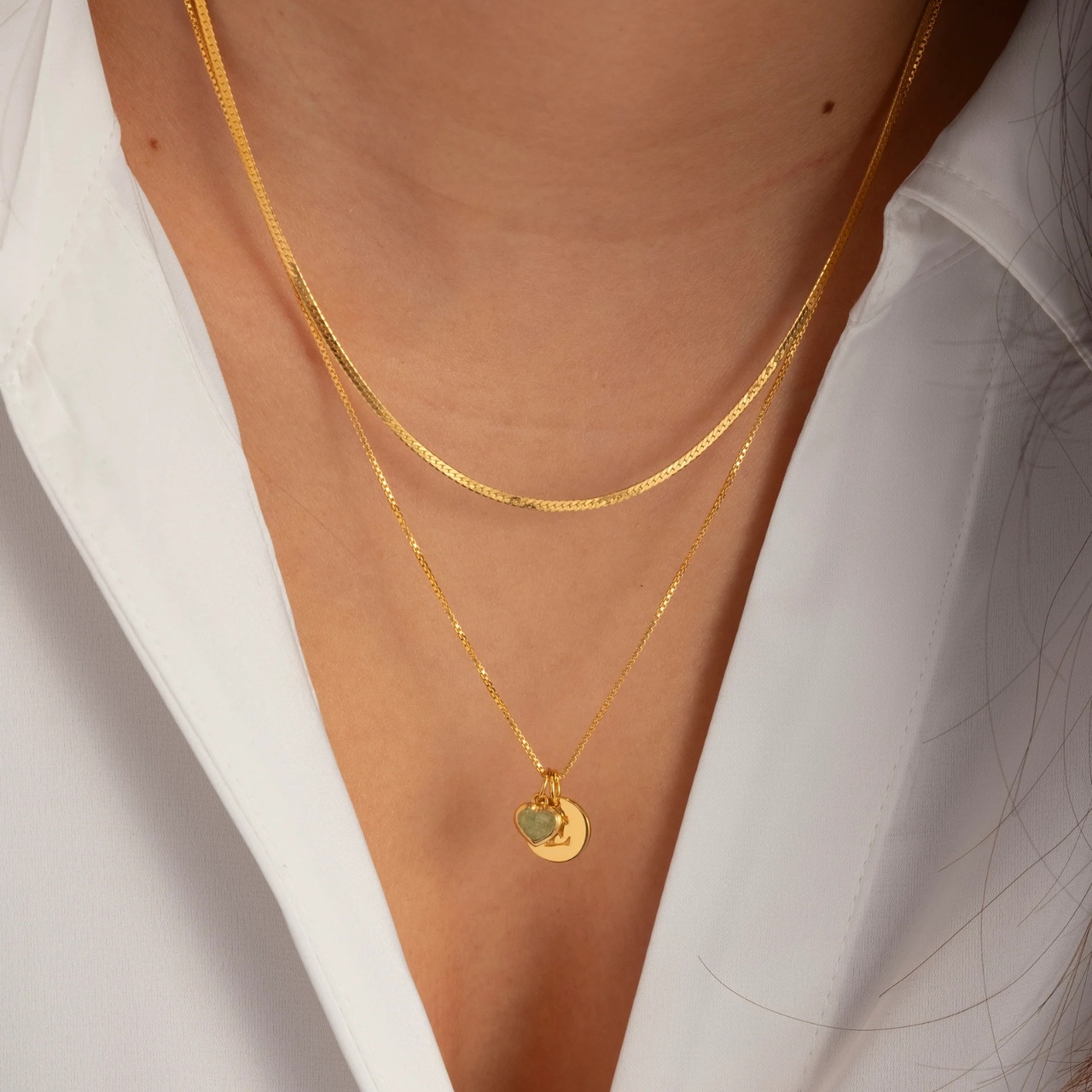 Berlock beloved heart Guld