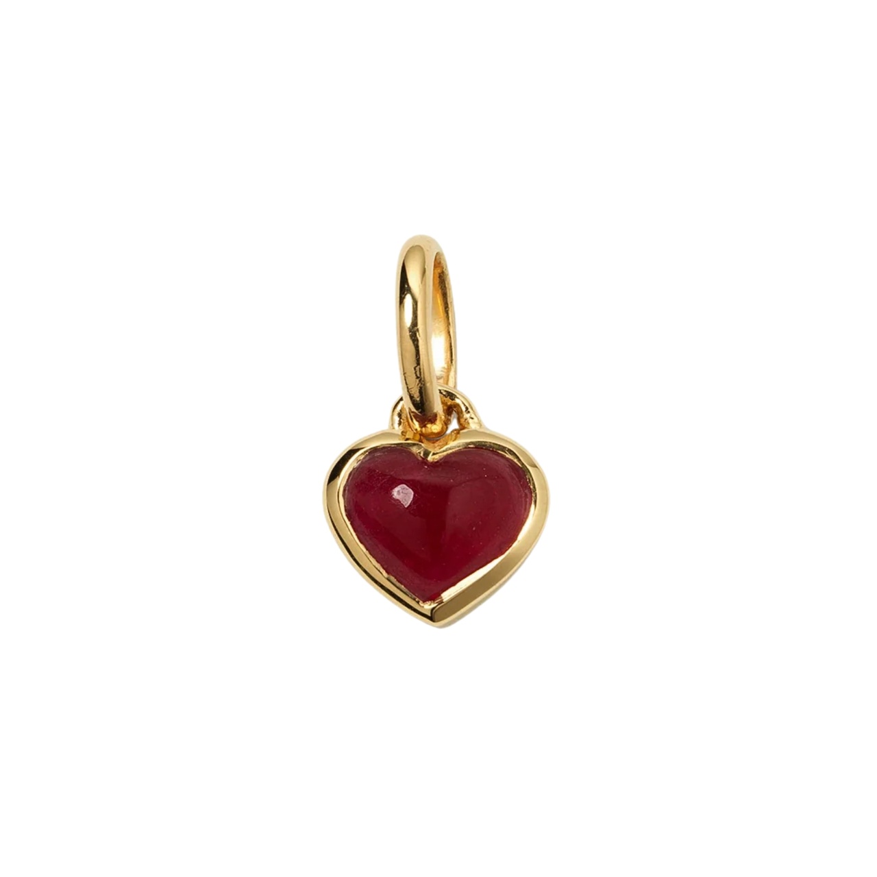 Berlock beloved heart Guld Rosa