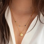 Berlock beloved heart Guld Klar