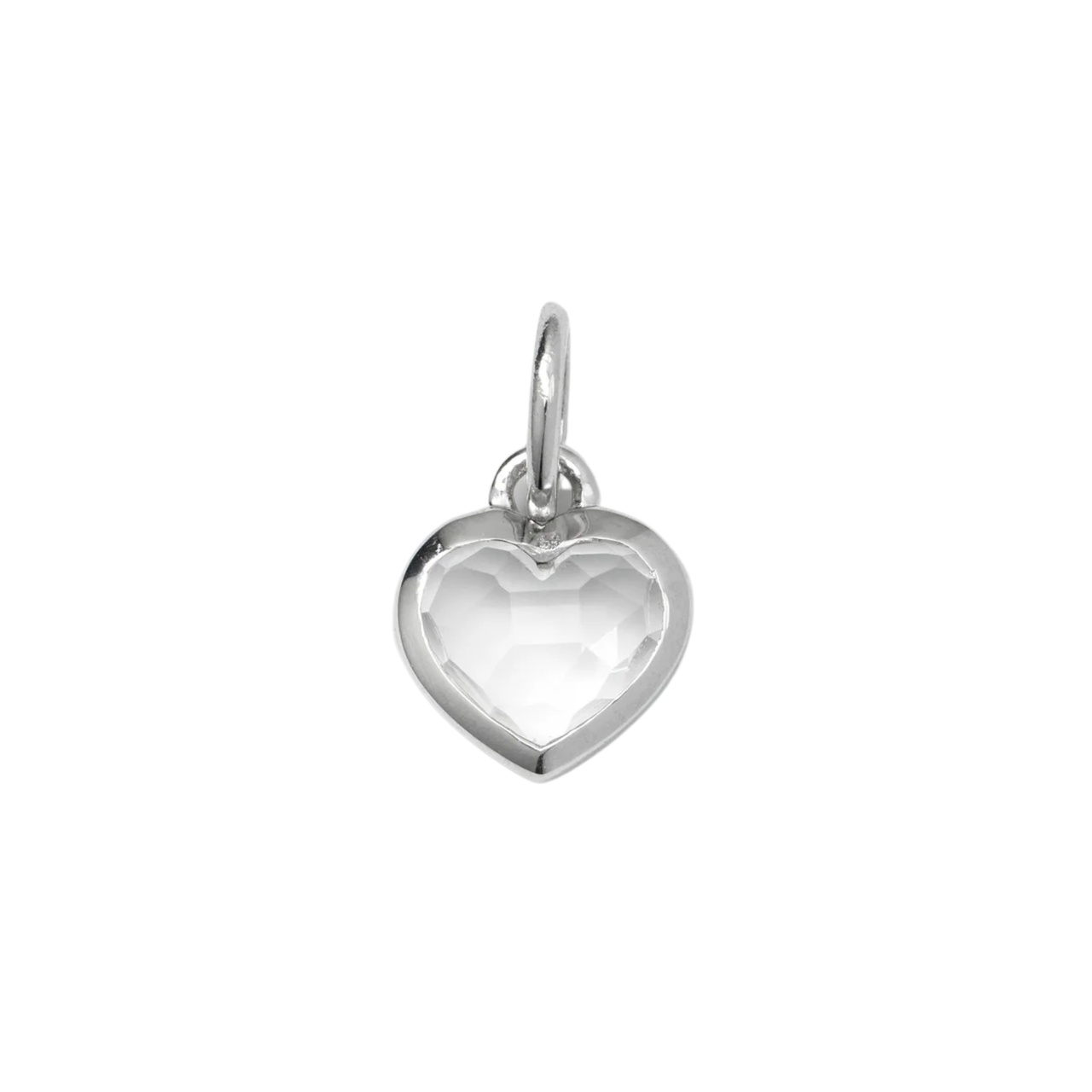 Berlock beloved heart Silver Klar