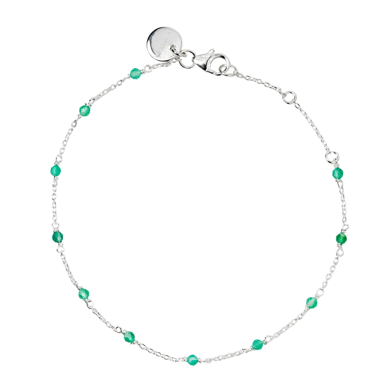 Armband Santa Monica Grön silver