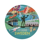 Glasunderlägg Göteborg 6-pack