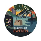 Glasunderlägg Stadsdelarna 6-pack