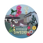 Glasunderlägg Stadsdelarna 6-pack