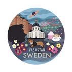 Glasunderlägg Stadsdelarna 6-pack