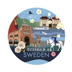 Glasunderlägg Stadsdelarna 6-pack