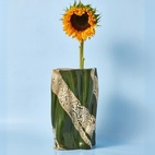 Vas Swirly 18,5 cm Grön