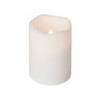 Blockljus LED 7,5x10 cm vit