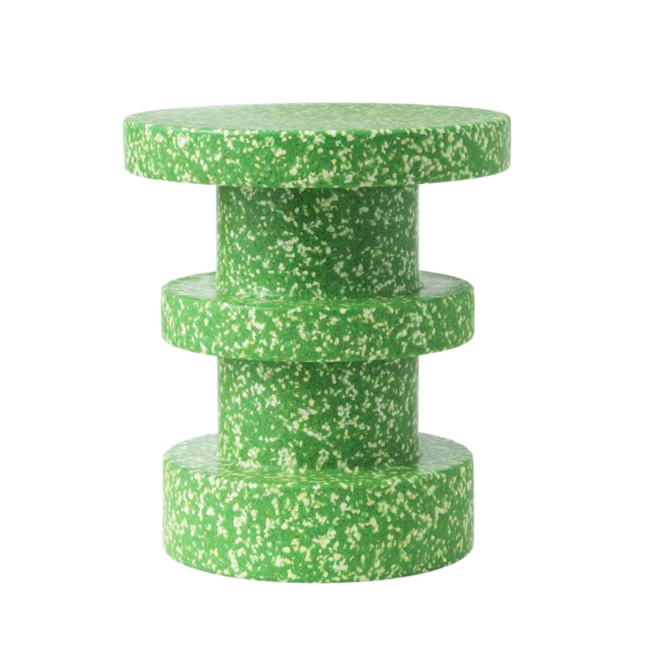 Pall / Sidebord Bit Stack Grön