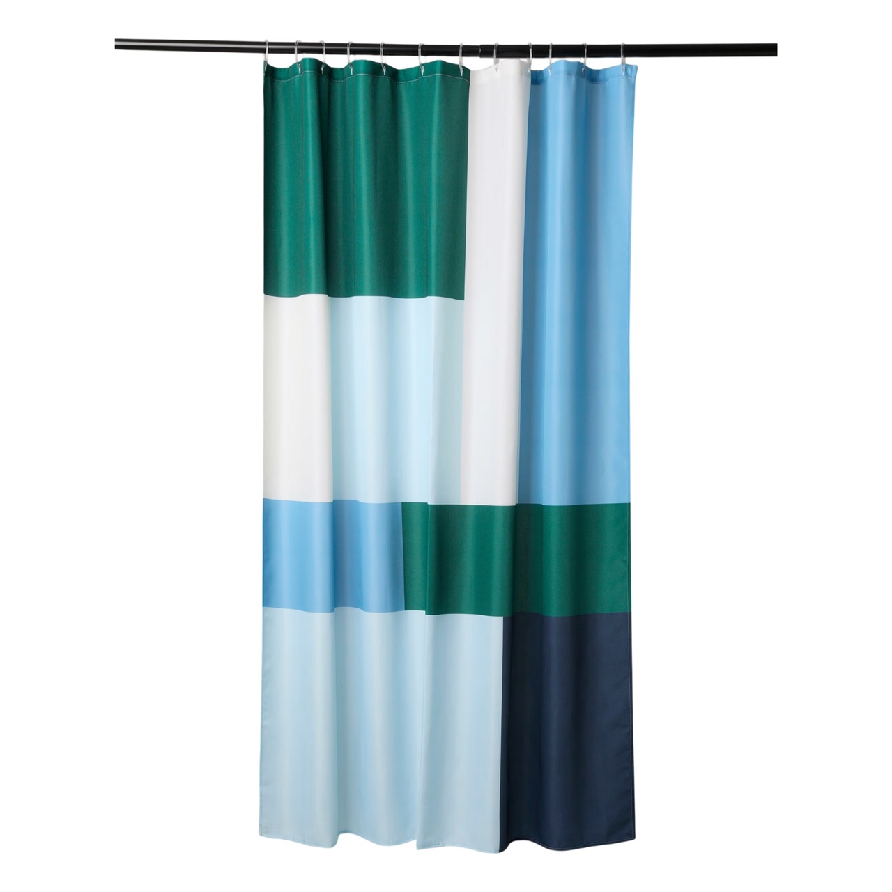 Duschdraperi Jack 180x200 cm grön/blå
