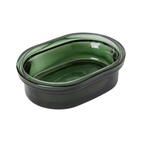 Tvålkopp Glas mörkgrön