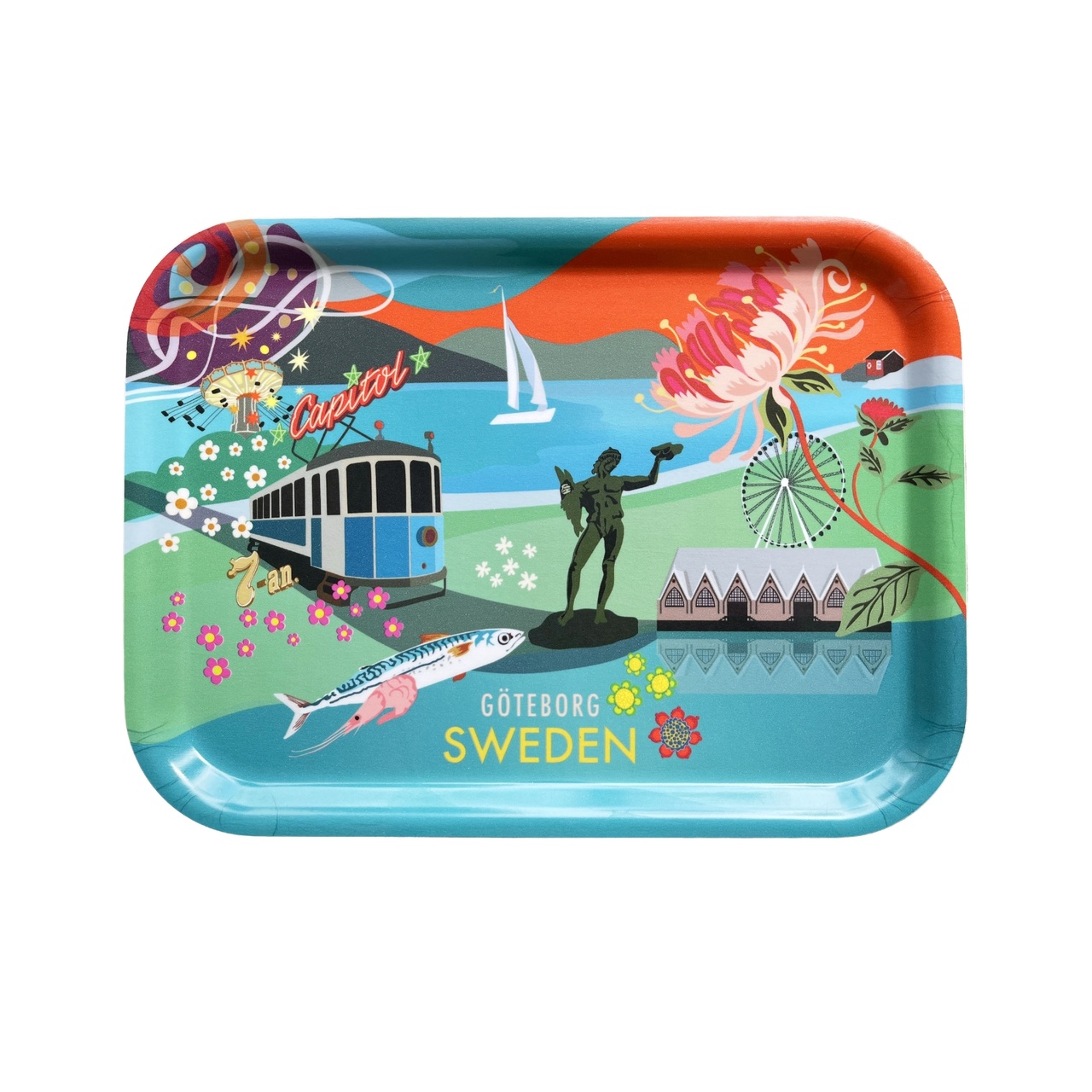Bricka 20x27 cm Göteborg