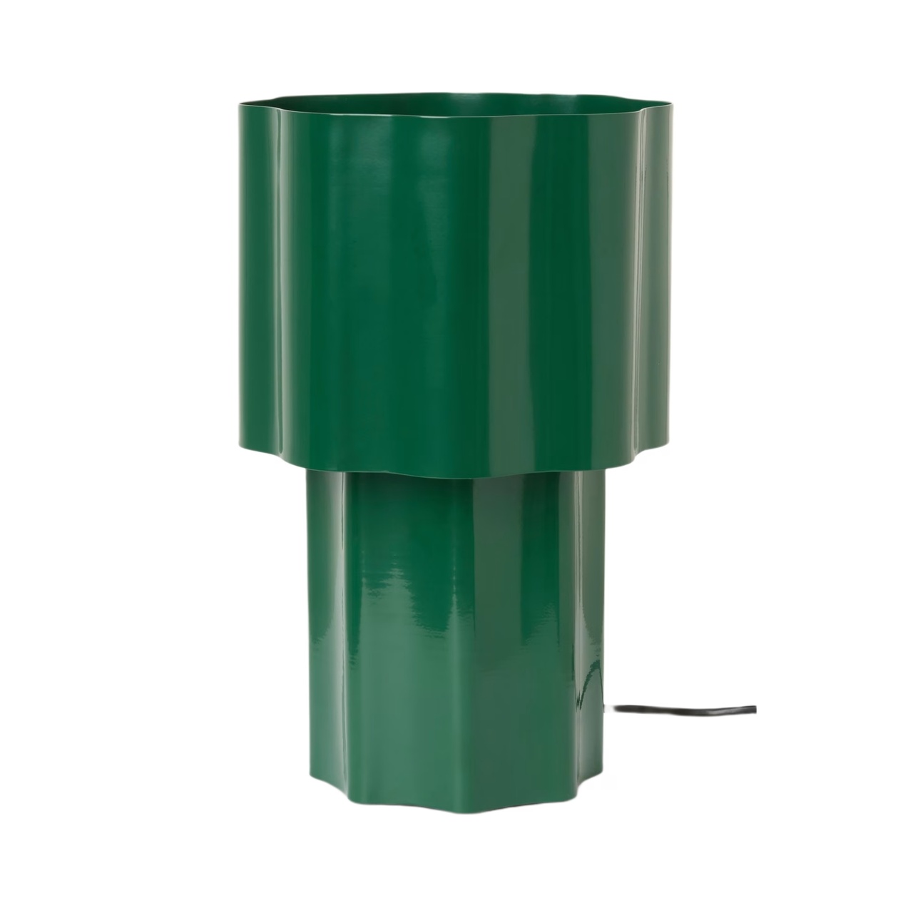 Bordslampa Wave 36cm Mörkgrön