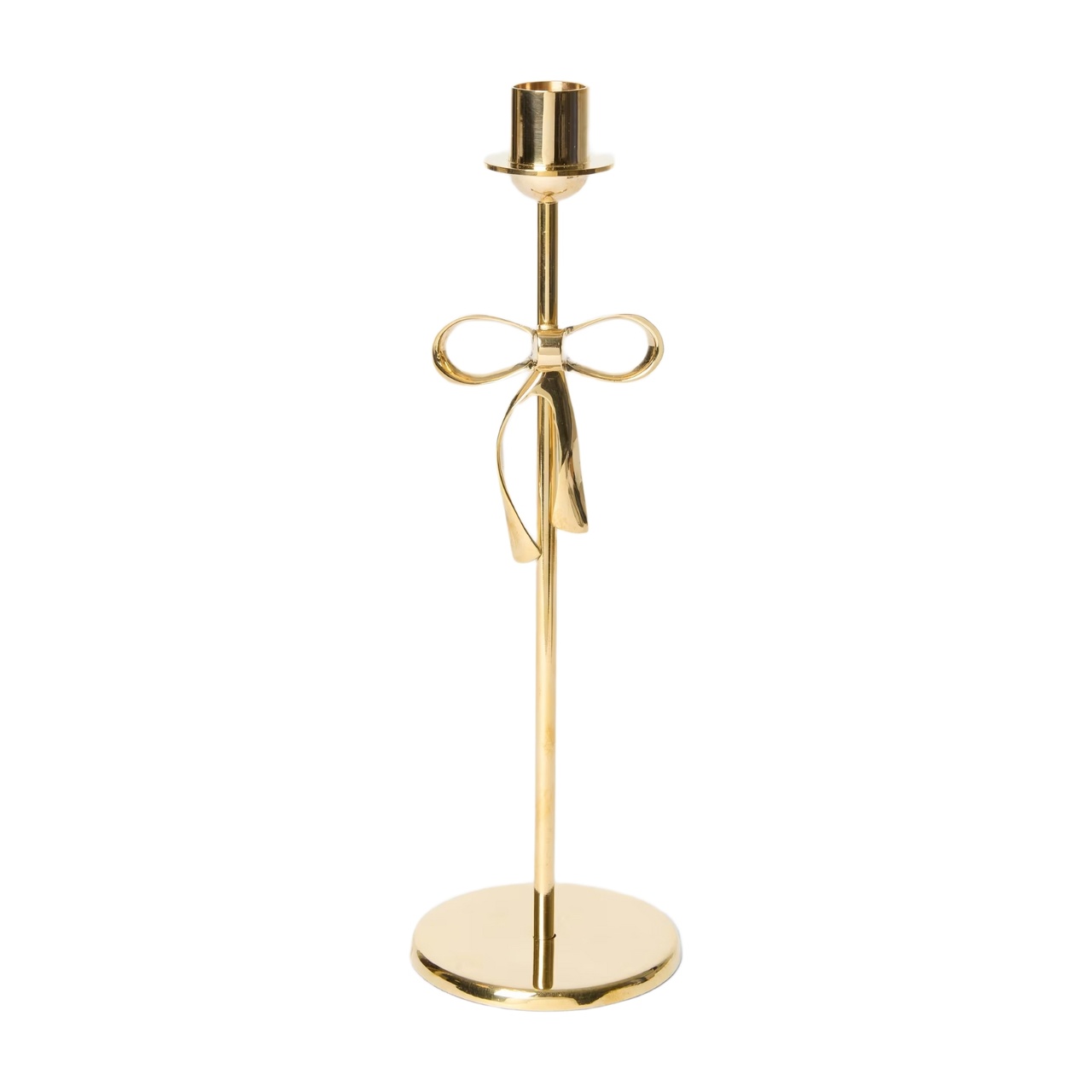 Ljusstake Bow L Guld