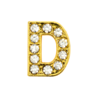 DRMZ D - Gold Rhinestone