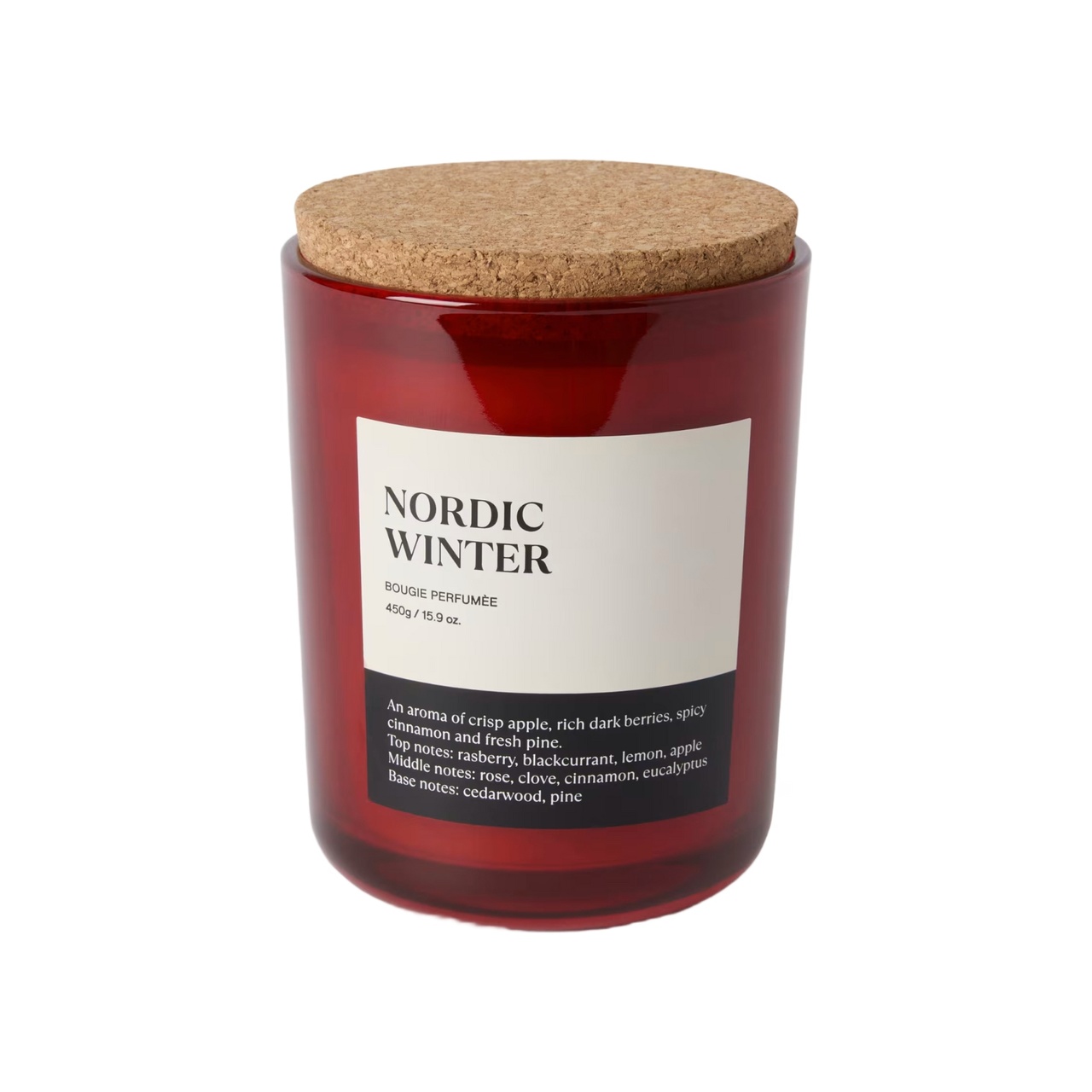 Doftljus med kork lock  450gr