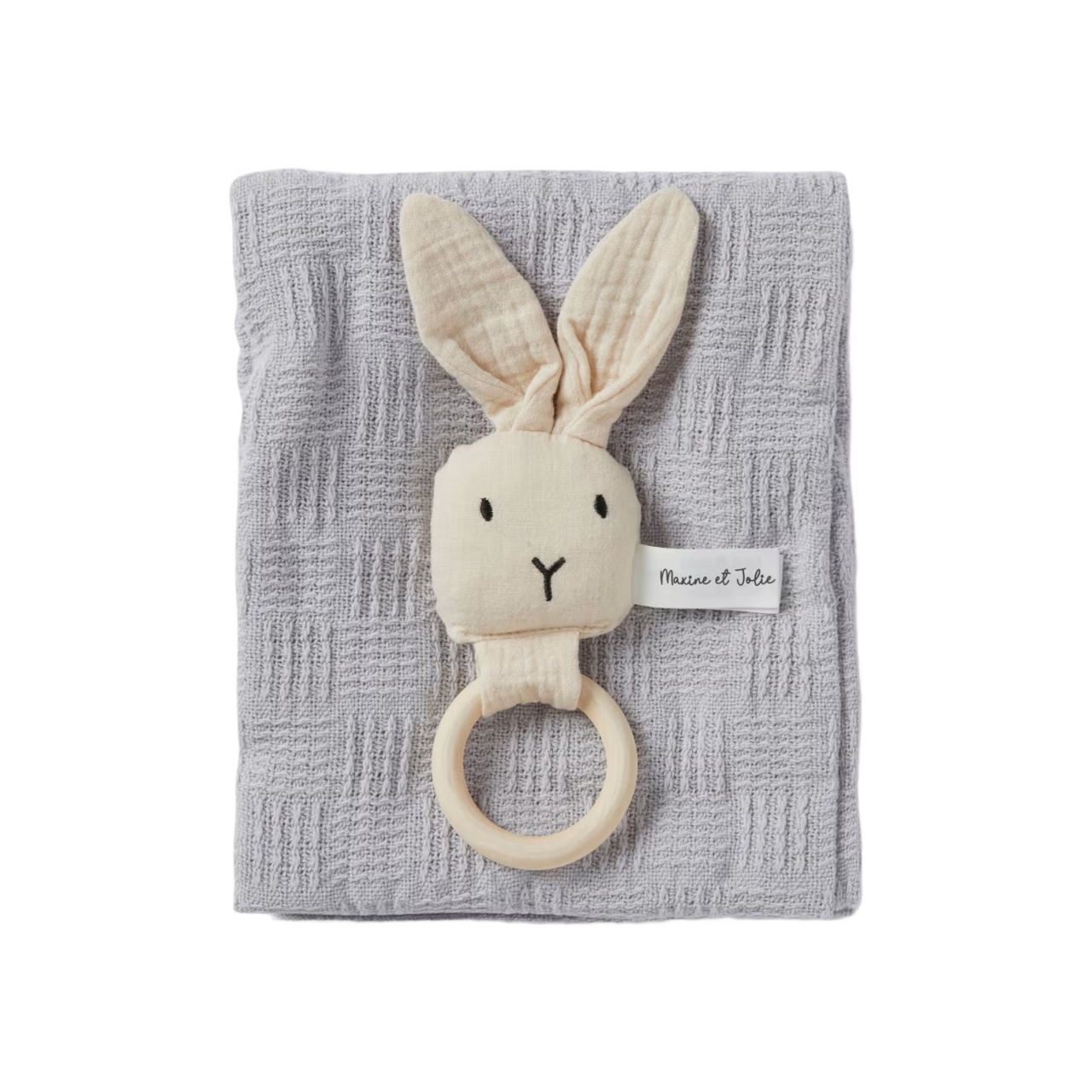 Presentbox Etienne skallra + filt Blå