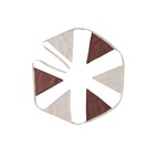 Flaggspel Philippe 185 cm brun/beige