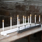 Elljusstake Storm grå