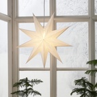 Pappers stjärna Lysa 60cm vit