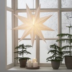 Pappers stjärna Lysa 80cm vit