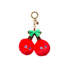 BAG CHARM Fluffy cherry