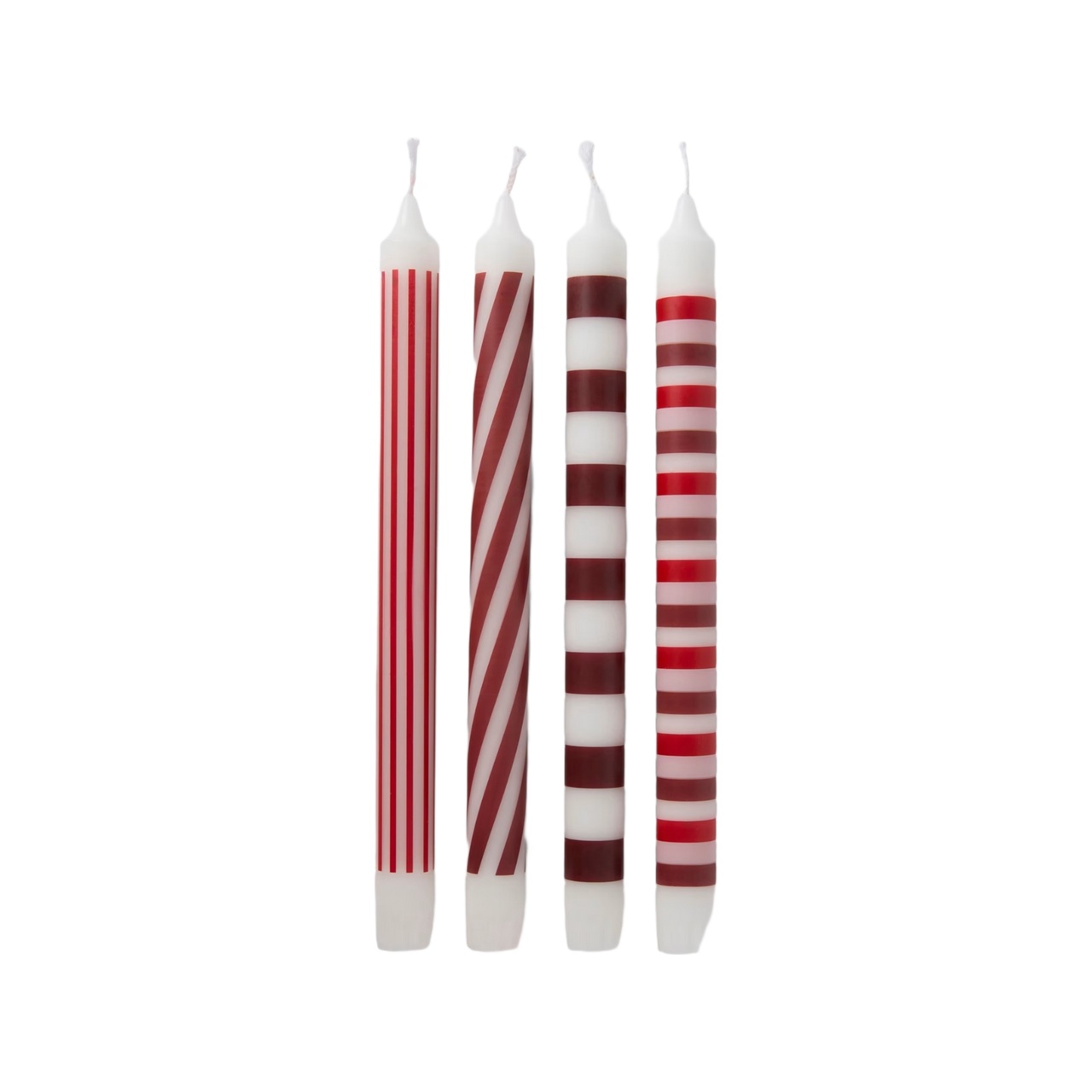 Ljus Randig 4-pack Röd