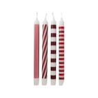 Ljus Randig 4-pack Röd