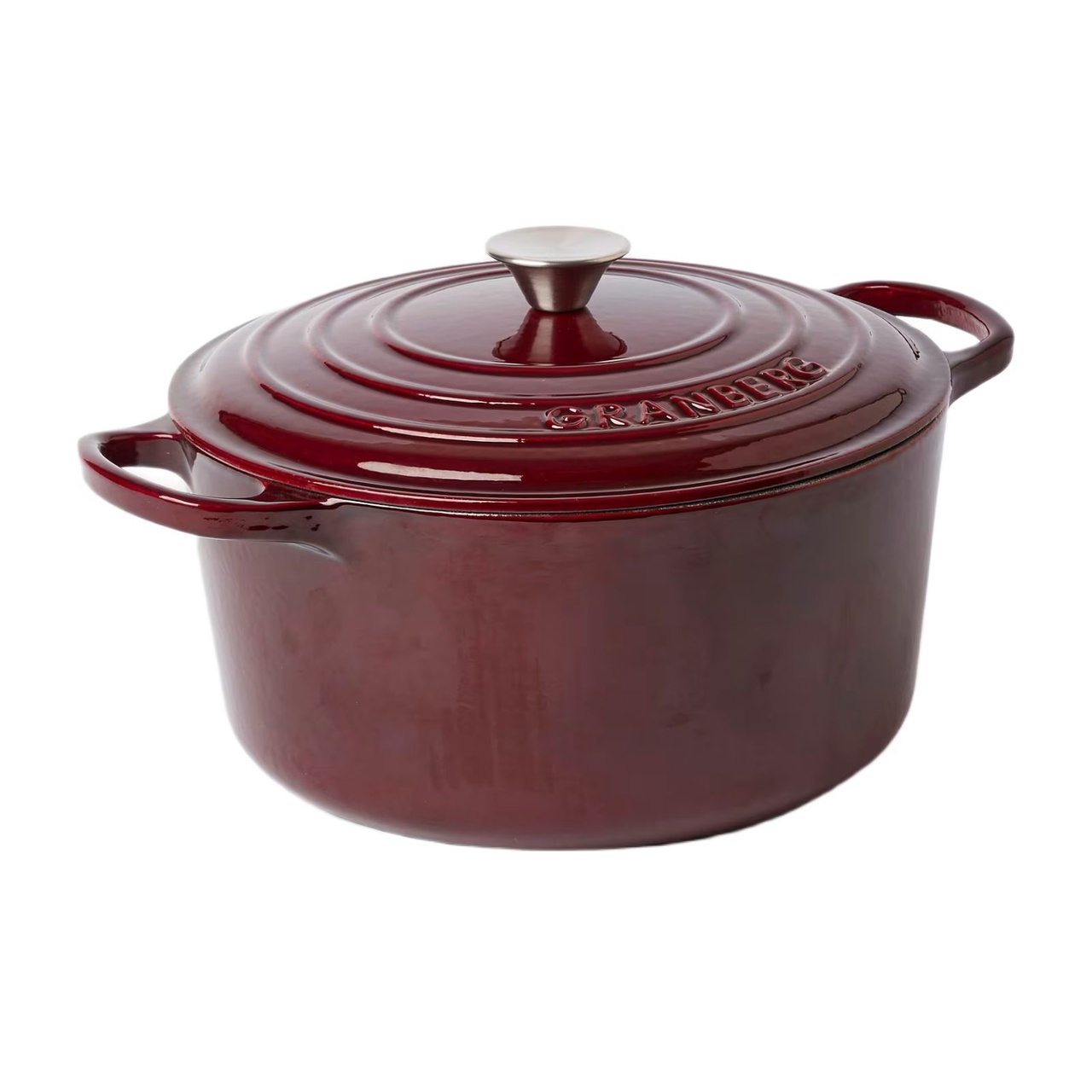 Gjutjärnsgryta Granberg rund 6,3L Burgundy