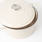 Gjutjärnsgryta Granberg rund 6,3L Creme