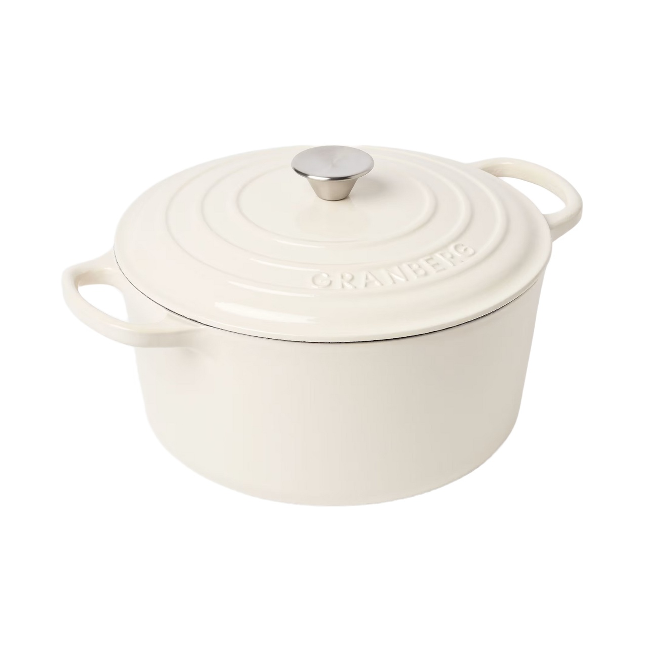 Gjutjärnsgryta Granberg rund 6,3L Creme