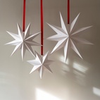 Pappers stjärna Lysa 43cm vit