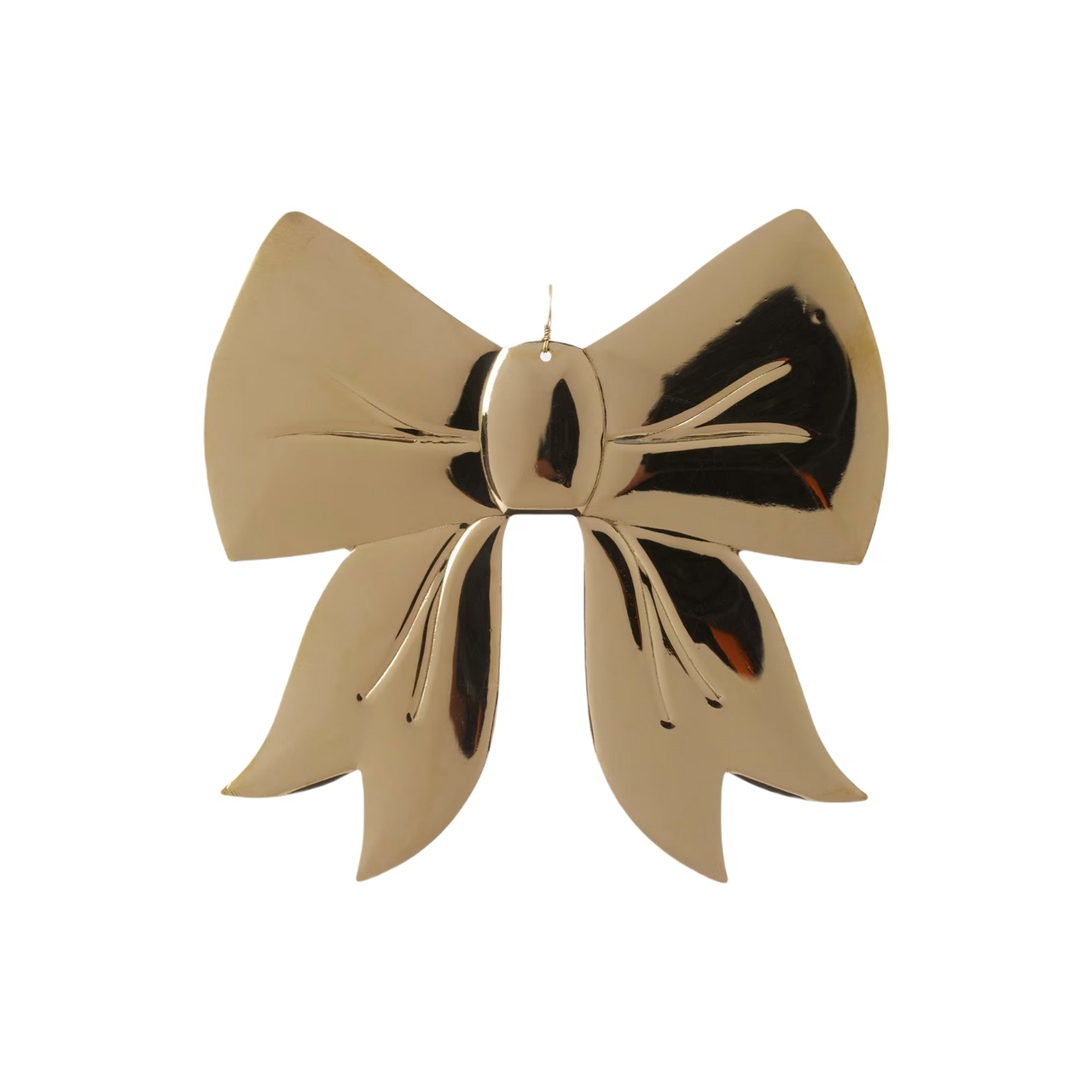Julhänge Star Bow 10x10cm Gold