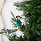 Julhänge Hund med Moonboots