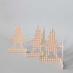 Bordsdekoration Jultomte, röd/vit