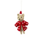 Julhänge Björn med prickig rock