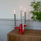 Ljusstake 4- ljus Brute röd