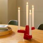 Ljusstake 4- ljus Brute röd