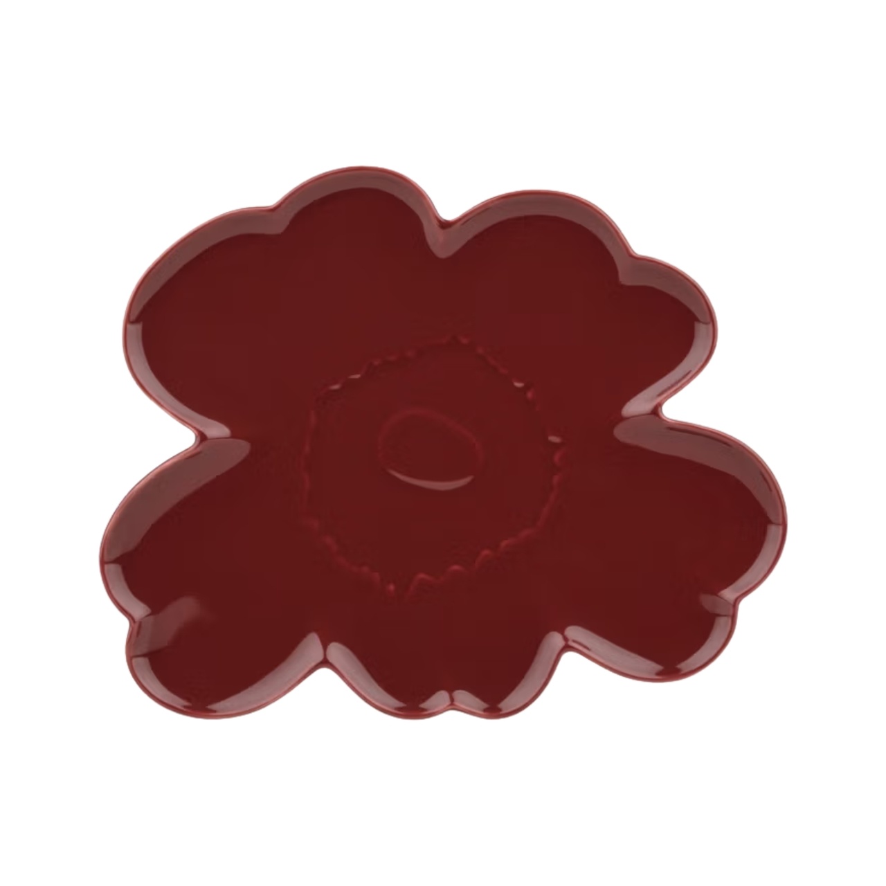 Serveringsfat Unikko shape 32 cm burgundy
