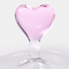 Glas Deco Heart 2 st röd/rosa