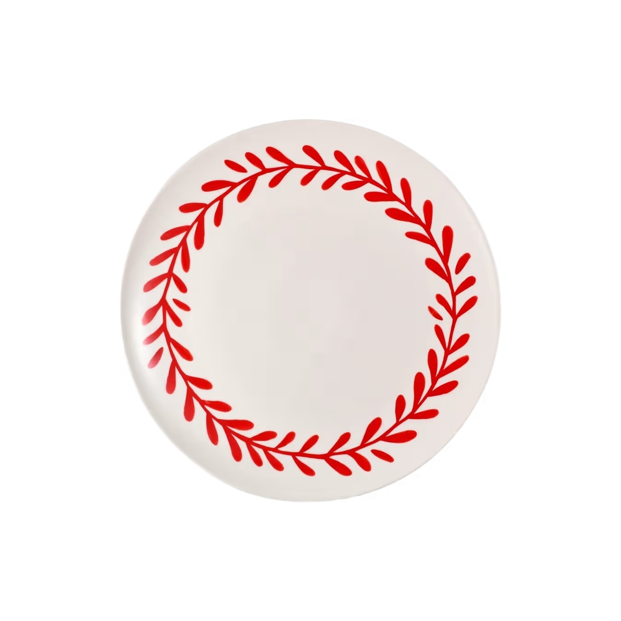 Uppläggningfat Wreath röd