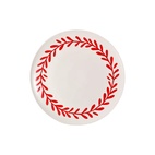 Uppläggningfat Wreath röd