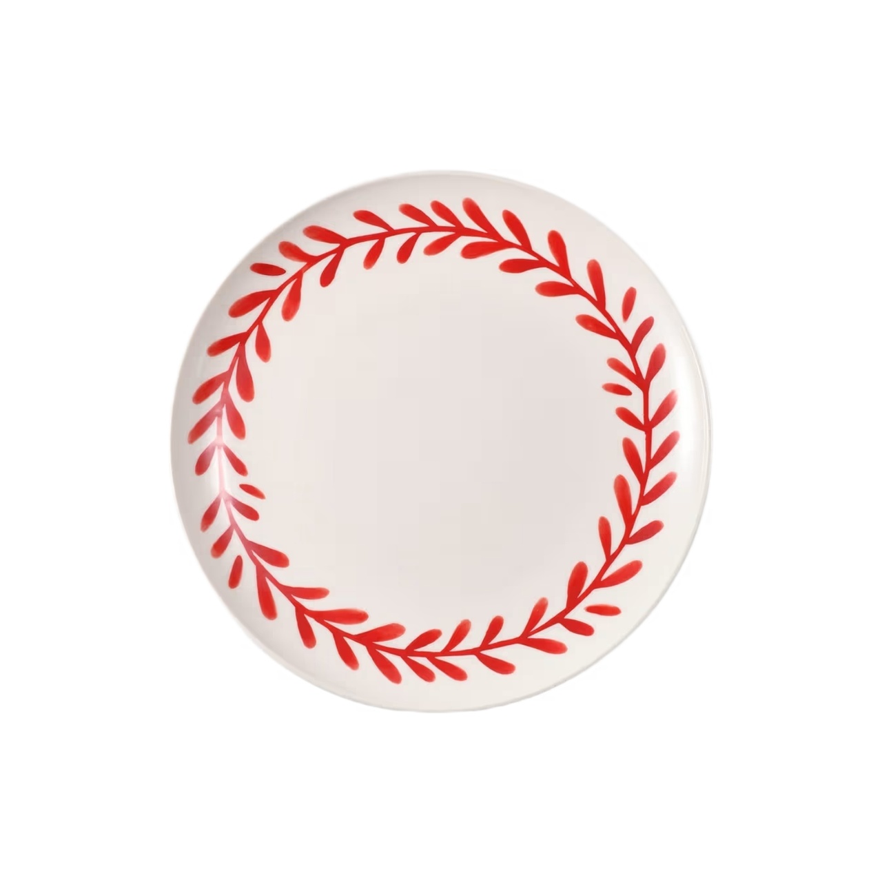 Tallrik Wreath Röd